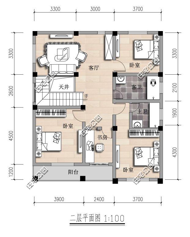 3套10米面宽现代户型推荐,现在农村都建这样的房!