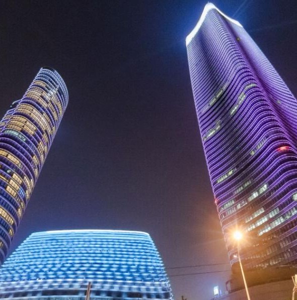 北外滩第一高楼夜景!