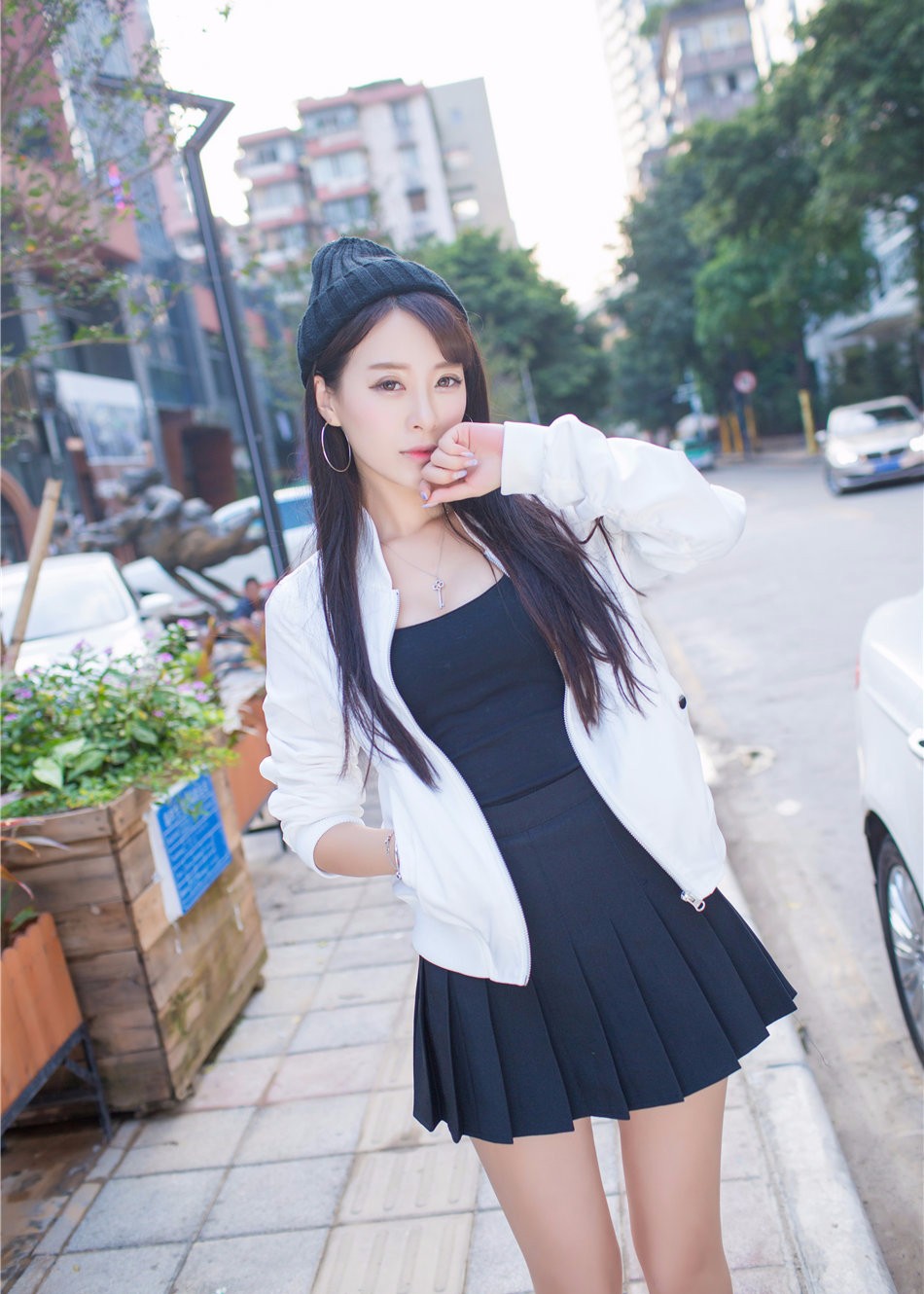 小清新美女王曼妮好q户外甜