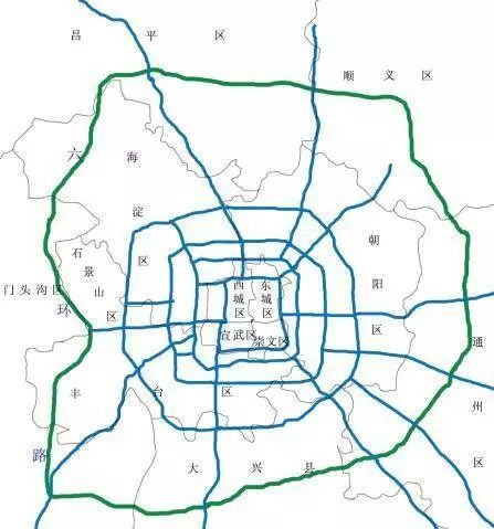 北京城区环线图图片