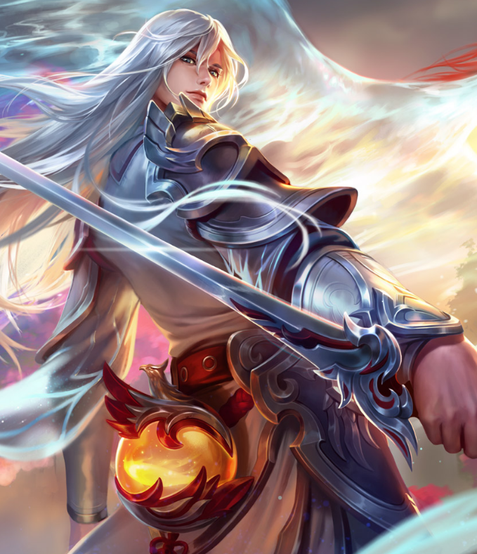 二 李白   李白,王者荣耀中最帅气的男刺客,如果想带妹选他最合适不过