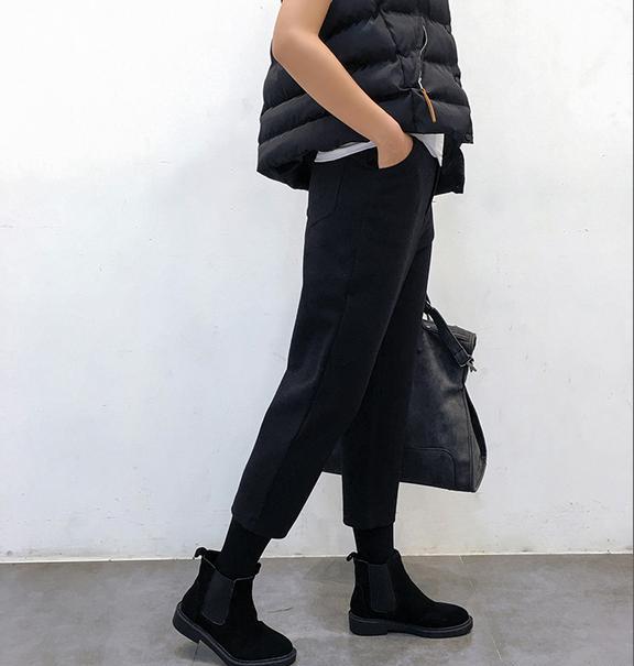 试试丝绒羽绒服,配萝卜裤,洋气又俏皮