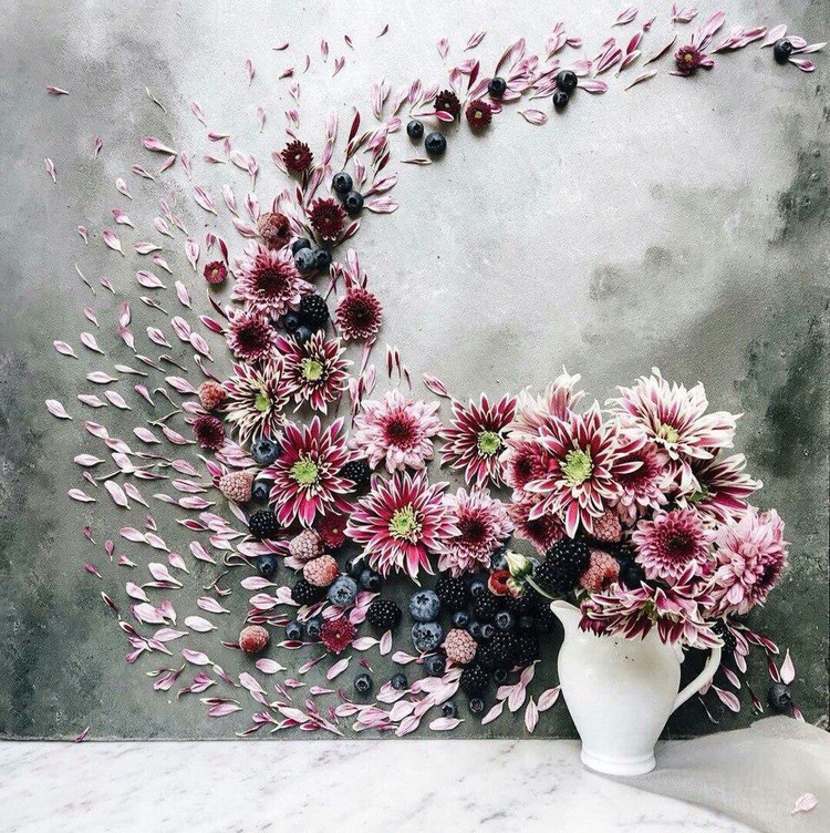 美丽的花朵创意图