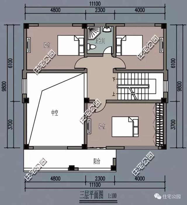 农村现代别墅12x11米,商住两用,80,90后喜欢!