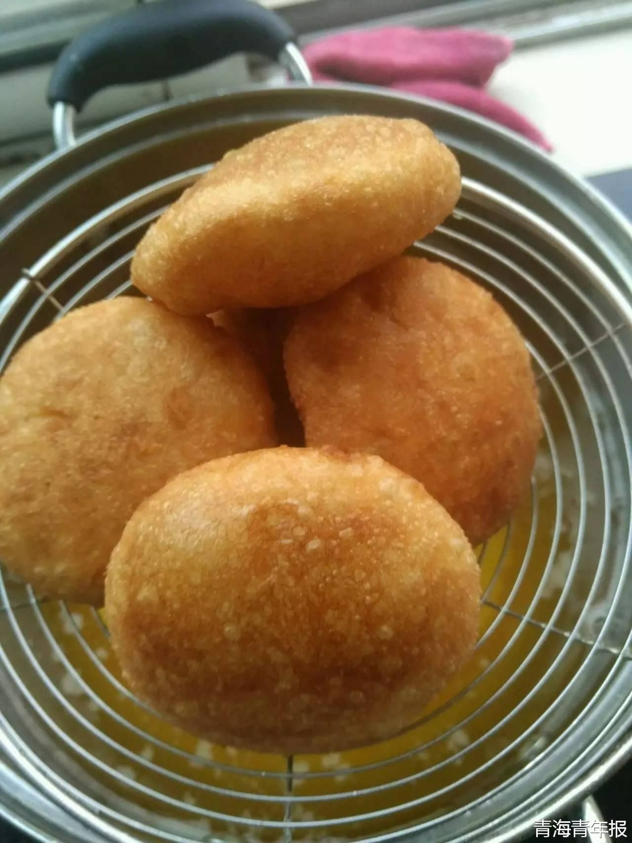 小吃佳品,炸油饼!外酥内嫩,甜香爽口!