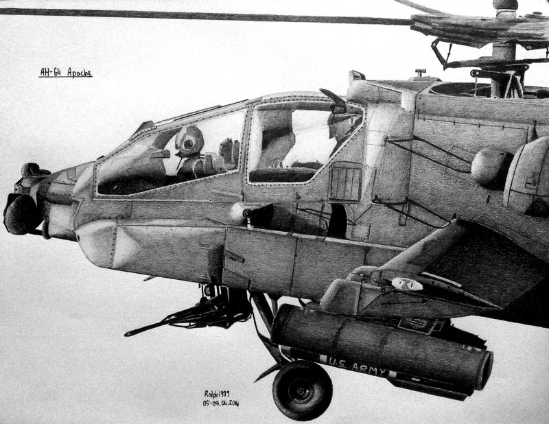 武装直升机画 精英图片