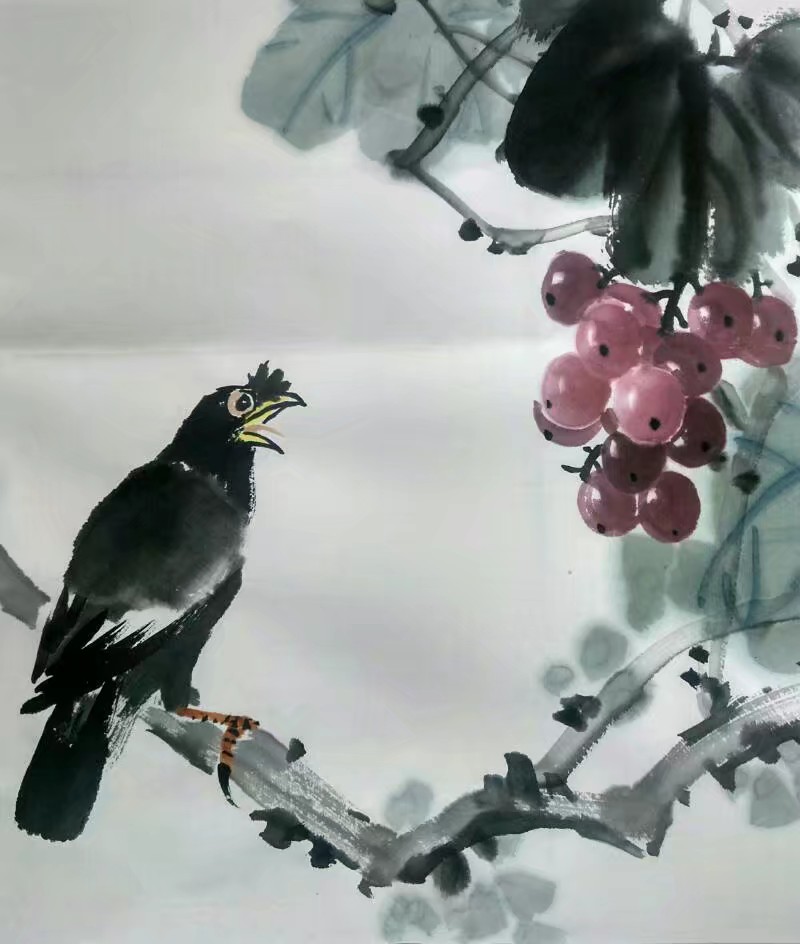 春去春来不变的是执着蔡伟良小写意花鸟画出炉了希望各位朋友鉴赏