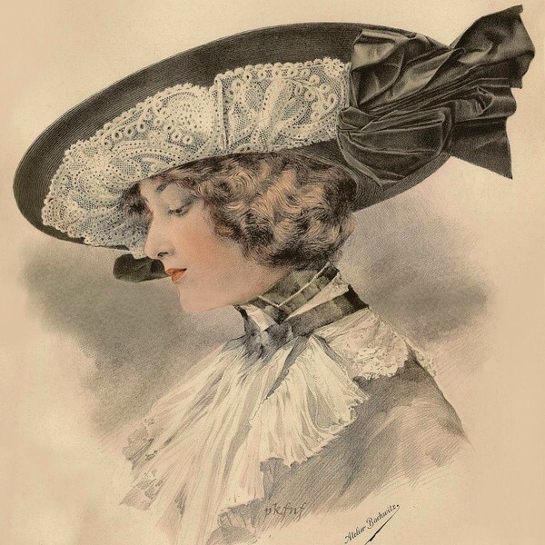 18世纪欧洲女性帽子图片