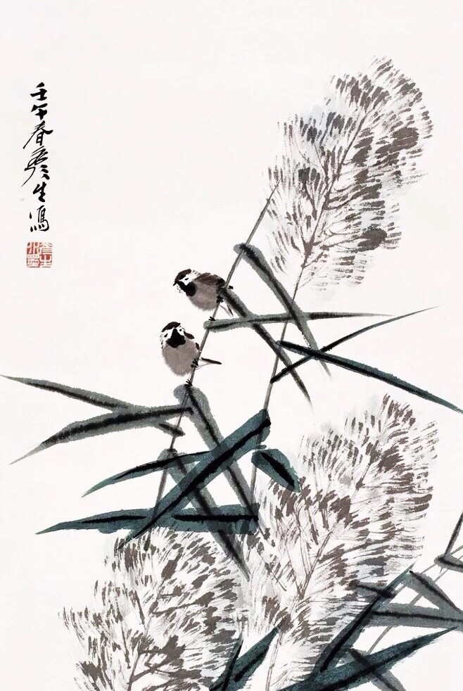 这开花的芦苇,曼妙纯洁,朴实无华,如同在寒风中起舞