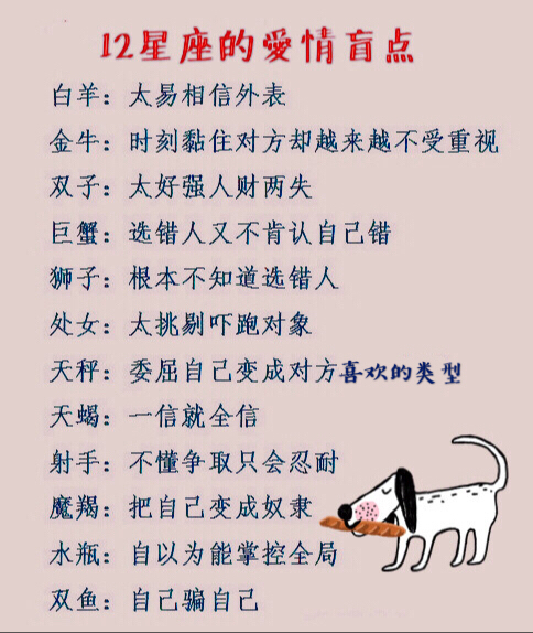 有心机却会装傻的星座,12星座爱情盲点,12星座男搭讪女生必修课