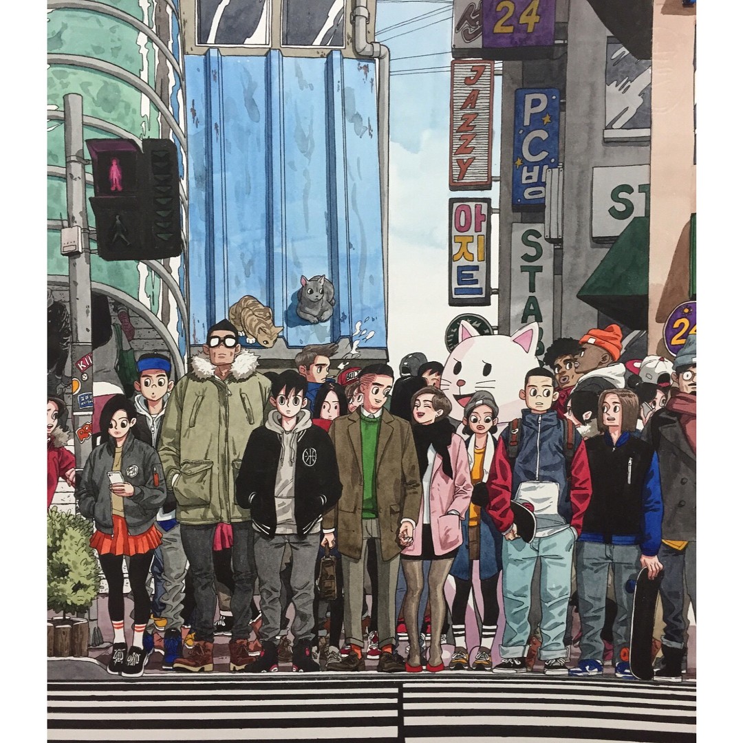 在他的漫画中,有最潮的球鞋和最美好的青春!