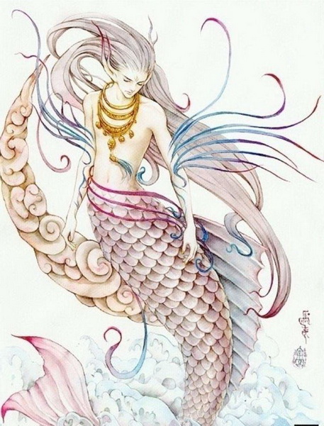 《山海经》上古异兽图片系列3,鲮鱼美出天际,白虎还有这种神力