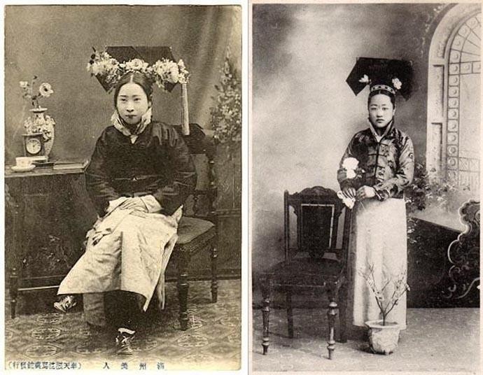 真实照片告诉你旧时满族美女有多美,清朝时期贵族不让取汉族女子!