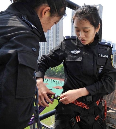 北京女特警训练照片图片