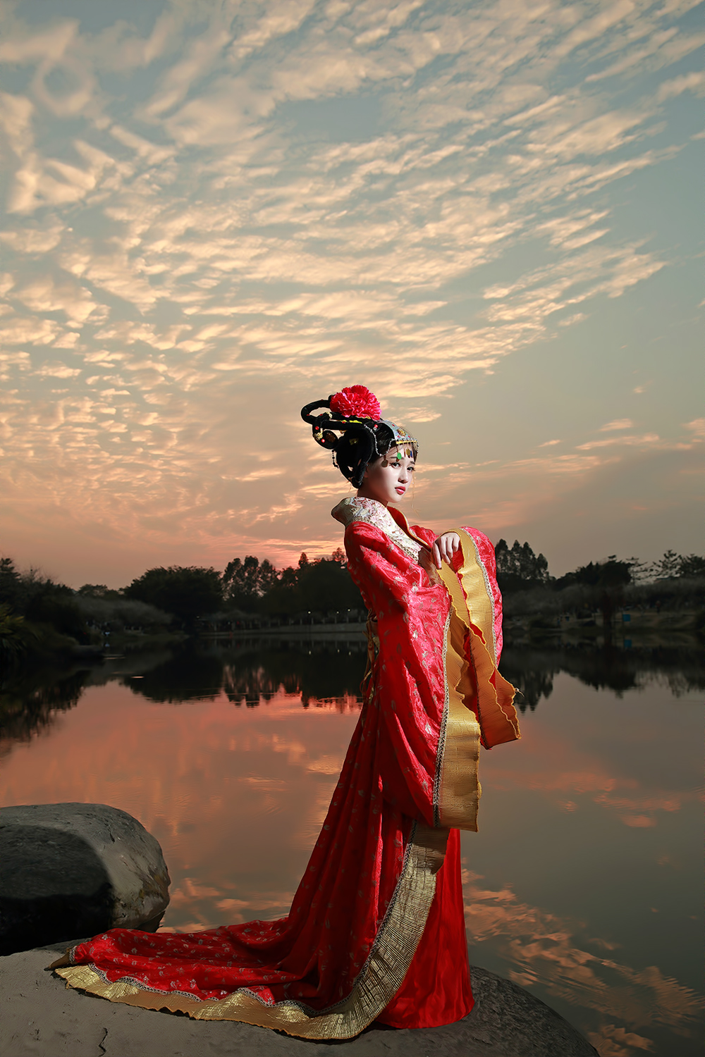 古装女人站姿图片