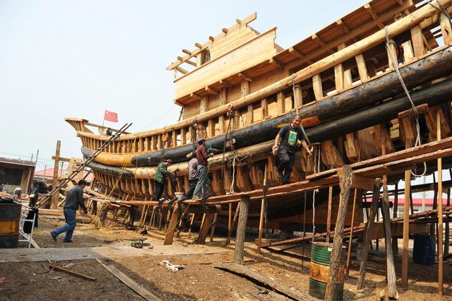 最后的木船,10位船工手工打造200万纯实木大船!