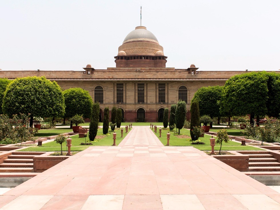 图为印度总统府.