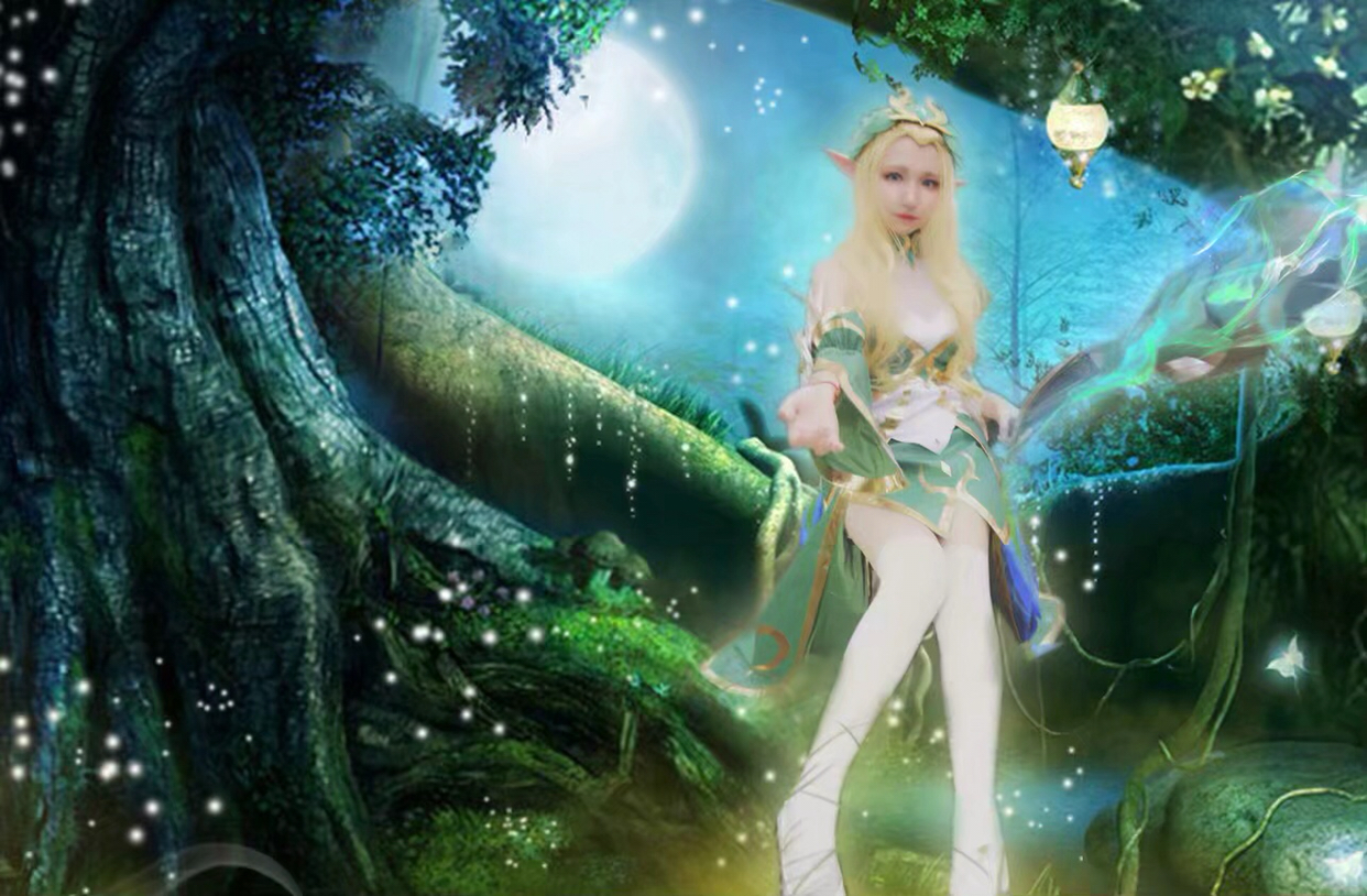 唯美梦幻的精灵小姐姐cosplay 王昭君