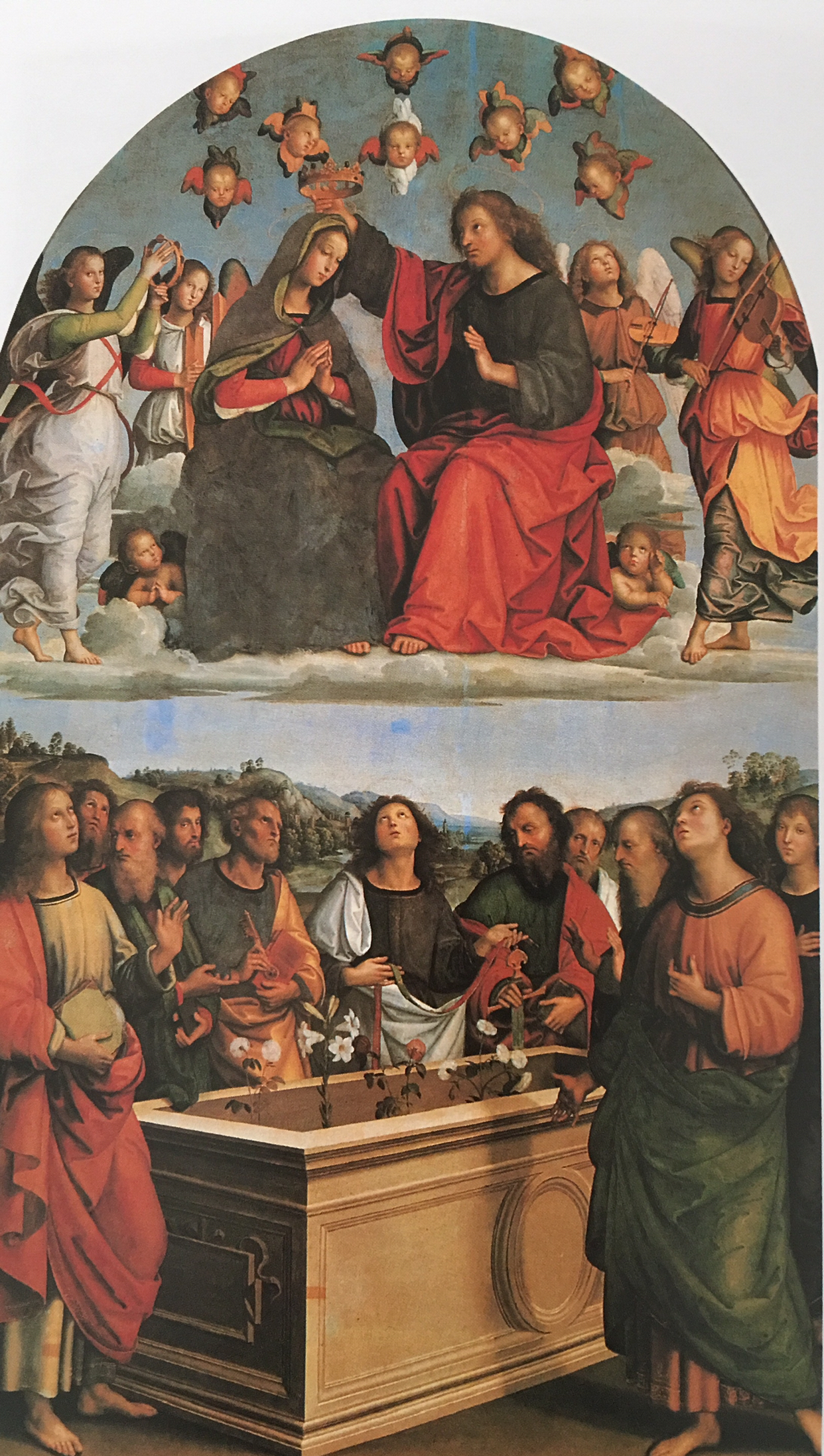 油画 圣母加冕1502-1503年,罗马梵蒂冈美术馆藏